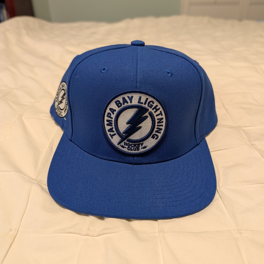 Mitchell & Ness Blue Tampa Bay Lightning Hat